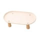 thumbnail image 4 of Comedero elevado para gatos con soporte antivómito para proteger el cuello del gato. Estación de alimentación moderna. Beige 31cmx17cm, 4 of 9