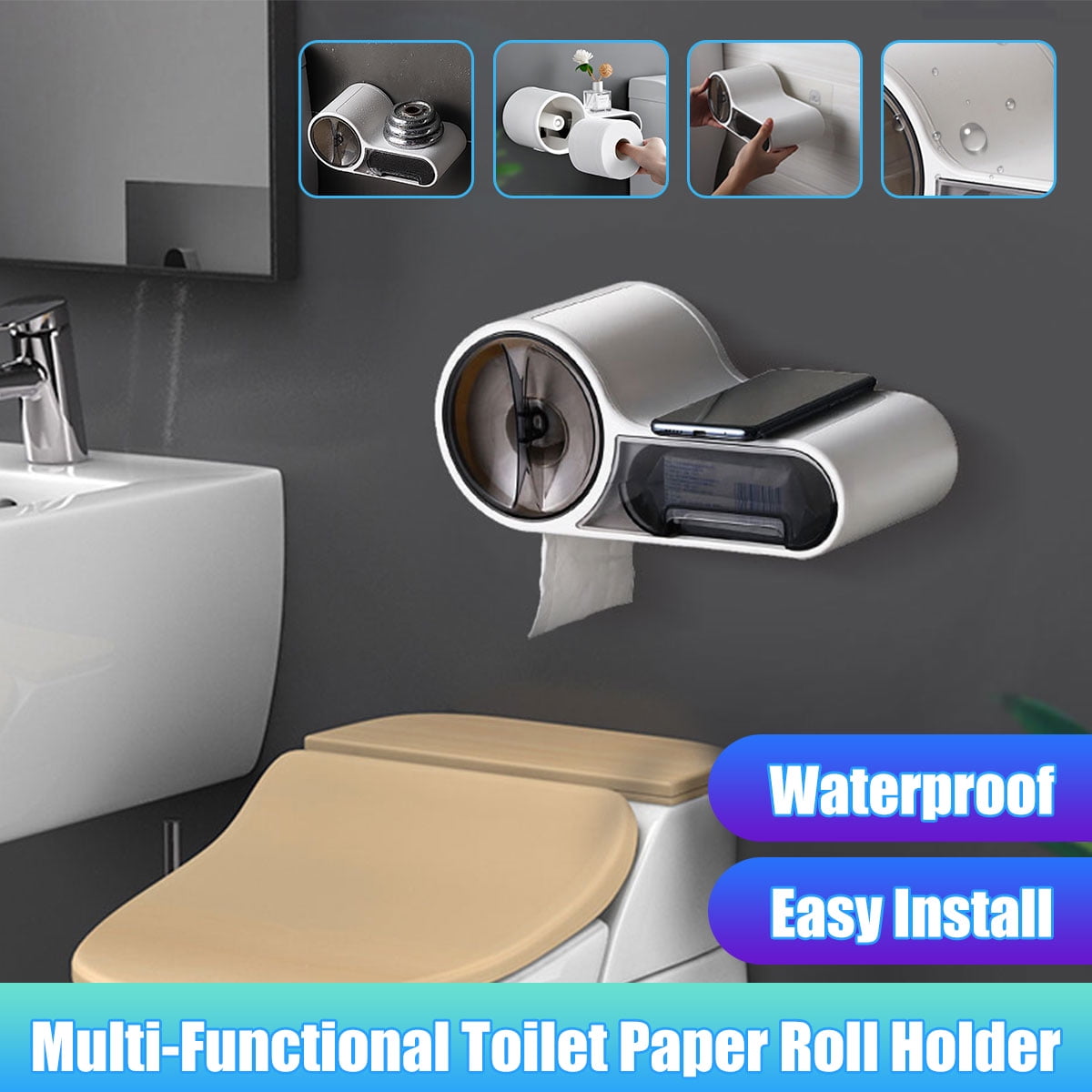 Details about   Wall Mount Towel Dispenser Commercial Paper Holder Industrial Bathroom Office RV 