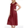 thumbnail image 6 of EZI Nightgowns for Women - Soft & Breathable Satin Night Gowns for Adult Women - Medium to Plus Size Womens Sleep Shirts - Long Mid-Length Nightgown, 6 of 9