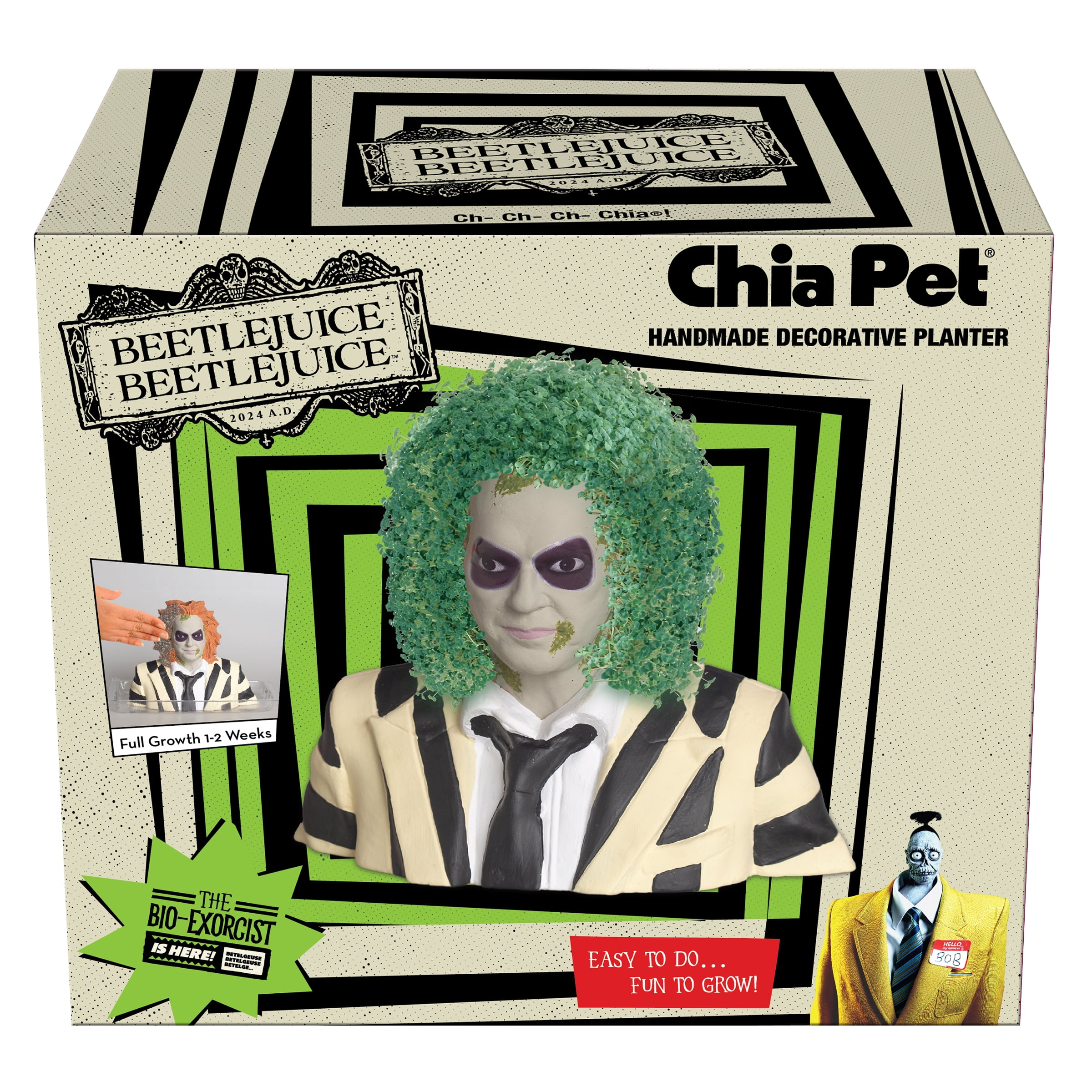 Beetlejuice Beetlejuice Chia Pet Handmade Decorative Planter by JEI