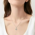 thumbnail image 2 of Diamond Heart Necklace for Women in 925 Sterling Silver, 2 of 10