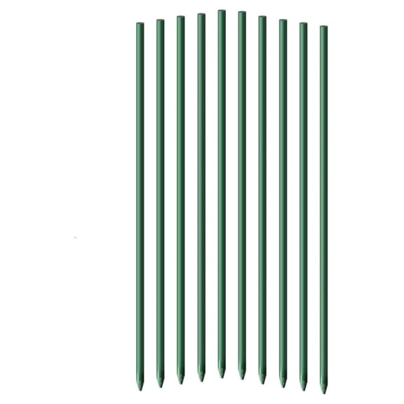 5ft Garden Stakes 50pack for Climbing Plants, 1/4" Diameter Supports Poles Rust-Free Plant Sticks Fence Post (60inch)