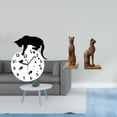 thumbnail image 2 of Reloj colgante silencioso de gato con estatuas de gato, sujetalibros, movimiento silencioso para sala de estar, comedor, oficina, decoración del hogar, 2 of 8