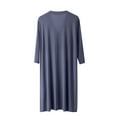thumbnail image 5 of Men's Viscose Rayon Cardigan-Style Pajama Robe with V-Neck and Pockets, 5 of 5