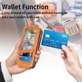thumbnail image 4 of Zipper Wallet Case for Samsung Galaxy A53 5G, PU Leather [Card Holder Slot Handbag] with Adjustable Kickstand Flip Phone Cover for Samsung Galaxy A53 5G Orange, 4 of 14