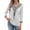 White, variant on Zeagoo Womens Blouses 3/4 Sleeve V Neck Flounce Shirts Casual Dressy Tunic Tops Summer Fall Fashion Clothes