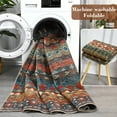 thumbnail image 3 of Haperlare Boho Geometric Distressed Runner Rugs for Hallway Machine Washable Low Pile Entryway Laundry Runner Rug,Colorful Mat,2'x6', 3 of 7