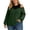 Army Green, variant on cocolona Plus Size Sweaters for Women Trendy Off Shoulder Patchwork Long Sleeve Knit Fall Tops