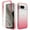 Red, variant on Feishell Gradient Clear Case for Google Pixel 8 (6.2 inch),Dual Layer Hybrid 2-In-1 PC + TPU Transparent Anti-Scratch Shockproof Lightweight Slim Phone Case,Clear