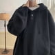 thumbnail image 5 of Suéteres para hombre japoneses, ropa de calle, sudaderas de punto con capucha y diseño de botones de color liso, ropa de calle, 5 of 5