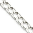 thumbnail image 7 of 925 Sterling Silver 8.5mm Polished Open Curb Chain 22 Inch, 7 of 7
