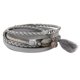 thumbnail image 4 of Brazalete de de cuero de con borla Boho para mujer gris Sunnimix Pulsera de múltiples capas de mujer, 4 of 5