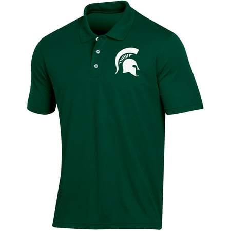 Michigan State Green - Men's Russell Green Michigan State Spartans Classic Fit Synthetic Polo