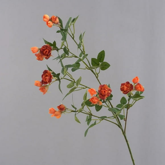 EGNMCR Fake Flowers, Artificial Flowers Artificial Flowers Long Small Roses Modern Living Room Decorations Table Flowers Nordic Flower Arrangements Artificial Flower Bouquets Fake Roses
