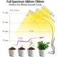 thumbnail image 3 of Luz para plantas, temporizador de encendido y apagado automático de 3/6/12 h, 156 LED de espectro completo, luz solar, para plantas de interior., 3 of 5