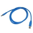 thumbnail image 2 of Cable de impresora USB 3.0 A macho a B macho 5 Gbps 4.9 pies de largo Cable de escáner USB de cobre de PVC para concentrador de controladores duros externos, 2 of 5