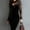 Black, variant on Nightfall Lace Dress: Women's Long Sleeve Bodycon Midi with Alluring Lace Trim for Spring & Fall Evenings Coffee，M