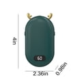 thumbnail image 2 of Hand Warmers Rechargeable 2400mAh Electric Hot Hands Hand Warmers Portable Pocket Heater for Women Man Camping Winter Warm Cell Phone and You, 2 of 8