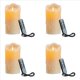 thumbnail image 1 of 4X Velas LED, Velas Parpadeantes Sin Llama, Velas Recargables, Velas de Real con Control Remoto, 10 cm, 1 of 5