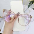 thumbnail image 1 of Lunettes de Mode Anti-Lumière Bleue Monture pour Lunettes de Chat Lunettes Optiques pour Femmes Protection contre les Radiations Lunettes Surdimensionnées Rose, 1 of 6