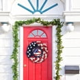 thumbnail image 4 of Patriotic Wreath DecorIndependence Day Front Door Porch Hanging Wreath With Red White Blue Mesh All Weather Outdoor Indoor Decoration For Memorial Day Veterans Day, 4 of 9