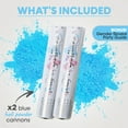 thumbnail image 4 of PrimePure Gender Reveal Powder Cannon – 2 Pack, Blue, Party Smoke Powder, 4 of 8