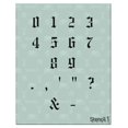 thumbnail image 4 of Plantillas De Letras Stencil1 De 1.0 In – Letras Y Números De Caligrafía Inglesa Antigua – Alfabeto Mylar En Mayúsculas Y Minúsculas Para Pintar A Mano, Dibujar Y Cortar – Perfecto Para Letras En Vini, 4 of 5