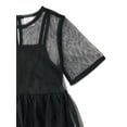 thumbnail image 3 of Wonder Nation Girls Mesh Tutu Dress with Short Sleeves, Sizes 4-18 & Plus, 3 of 3