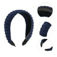 thumbnail image 5 of Unique Bargains 1 Pc Knitted Wide Headbands for Women Navy Blue, 5 of 6