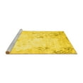 thumbnail image 2 of Ahgly Company Machine Washable Indoor Rectangle Abstract Yellow Contemporary Area Rugs, 5' x 7', 2 of 4