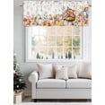 thumbnail image 5 of Fall Fox Pumpkin Valances for Windows, Rod Pocket Kitchen Valance Curtains - Soft & Washable Small Window Treatment for Living Room,&nbsp;Bathroom, Autumn Thanksgiving, 54x18inch, 5 of 9