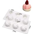 thumbnail image 2 of Silicone Cake Molds For Baking - Halloween 3D Pumpkin Silicone Mold 6 Cavities Cupcake Baking Pan Mousse Mold Tray For Candy Chocolate Brownie,Cheesec, 2 of 5