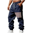 thumbnail image 3 of Sentmoon Casual Pants for Men Men's Casual Pants Men Solid-Color Casual Loose Sports Texture Work Pants Drawstring Pockets Elastic Waistband Long Pants for Travel and Lightweight Packing M, 3 of 9