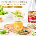 thumbnail image 4 of BYSNOW Clear Plastic Cups, Food-Grade Material, Cocktail Cups, 14oz, 100 Count, 4 of 10