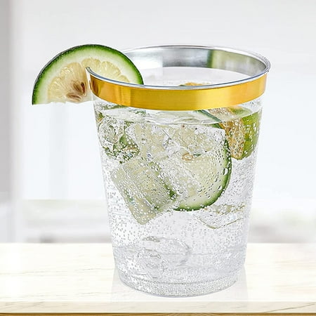 

Beechoice 25Pcs Plastic Restaurant Style Lightweight Stackable Beverage Tumblers | Reusable BPA-free Top-rack Dishwasher Safe | Iced Tea Cups Great for Iced Coffee & Hot Drinks