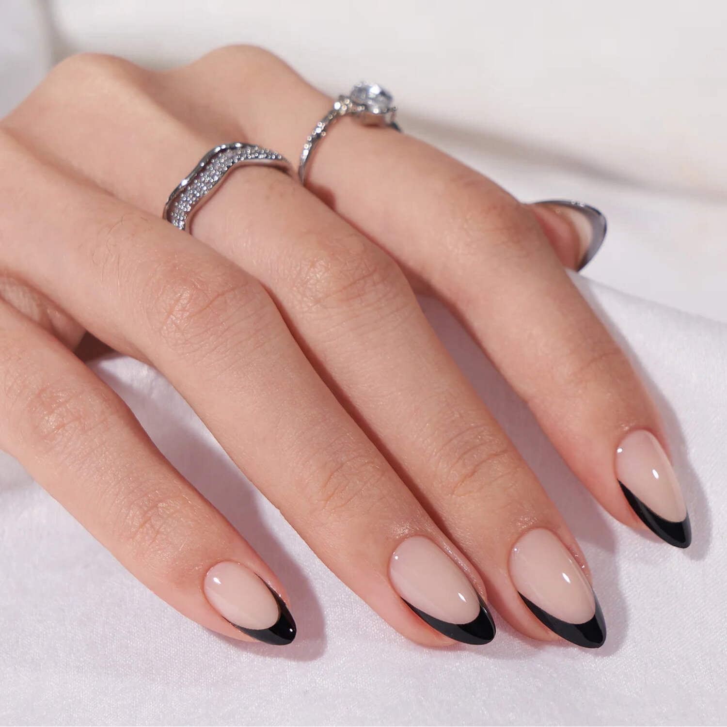 French is That Girl | Black French Geltech Press-On Nails