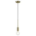 thumbnail image 4 of Perret 1-Light Aged Brass Mini Pendant, 4 of 10