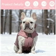 thumbnail image 6 of SGSPET Dog winter warm jacket with reflective strip, down and wool mixed filling, windproof and waterproof dog jacket, suitable for small and medium-sized dogs, 6 of 10