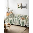 thumbnail image 3 of Green Palm Trees Sofa Covers for 2-3 Cushion Couch L-Shaped Sectional, Tropical Summer Botanical Washable Sofa Covers Slipcover for Living Room Furniture, Couch Cover Blanket 71"x134", 3 of 9