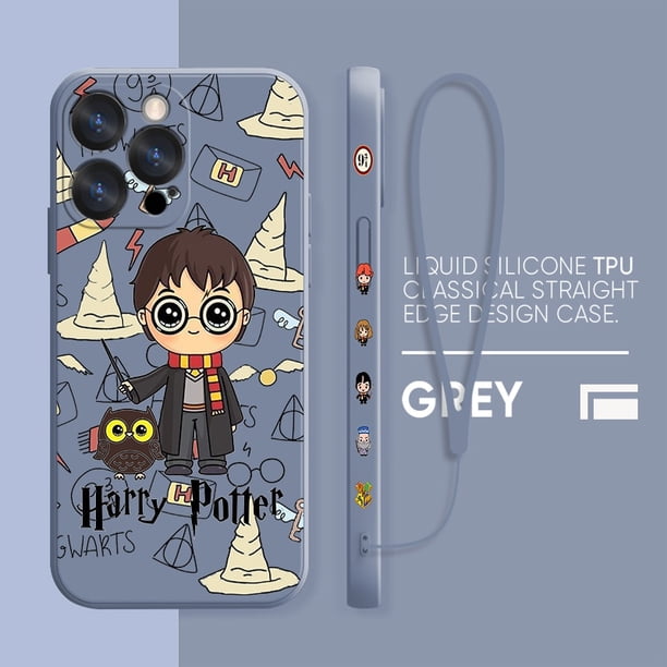 Harry Potter Anime Boy Case For Apple iPhone 14 13 12 Mini 11 Pro XS MAX XR X 8 7 SE Plus Liquid Left Rope Phone Cover Coquefor iPhone 13 Gao Jinjia LED