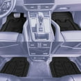 thumbnail image 4 of FH Group Universal Fit Bold Geometric Car Floor Mats with Trimmable Design  - Black Full Set, 4 of 8