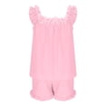 thumbnail image 7 of Womens Pajamas Set 2 Piece Ruffle Pjs Comfy Tank Tops and Shorts Sleepwear Casual Loose Comfy Summer Outfits, 7 of 7