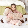 thumbnail image 5 of XC  Large Horse Stuffed Animal, Big Horse Plush Toy for Boy Girl, Ridable Stuffy Pony for Kid, Stuffed Pony Plush Pillow for Baby Shower, Easter Birthday Gifts Party Favor, 33 inches, Brown, 5 of 8