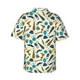 thumbnail image 4 of Xecao Fathers day print Hawaiian shirt - a stylish short-sleeve button-down for men, perfect for casual beach and tropical outings., 4 of 9