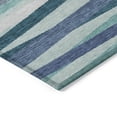 thumbnail image 4 of Addison Rugs Chantille Indoor/Outdoor Transitional Stripes Teal Washable Rectangle Rug, 5' x 7'6", 4 of 6