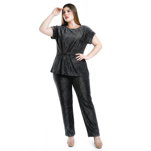 Set glitter Roman Fashion /Tallas Extras, 4314 (Plateado) plateado 36