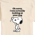 thumbnail image 3 of Peanuts - Looking At Your Dog - Men's Short Sleeve Graphic T-Shirt, 3 of 6
