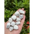 thumbnail image 2 of White Howlite Tumbled Stones, Polished White Howlite Gemstone, White Howlite Healing Crystals (White Howlite, 0.25 Pound), 2 of 9