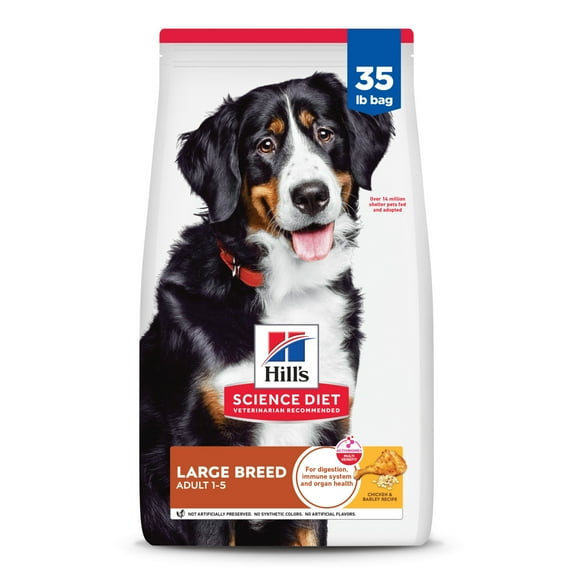 Hill's Science Diet Large Breed Chicken & Barley Dry Dog Food, 35lb Bag