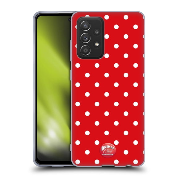 Head Case Designs Officially Licensed Animal Club International Patterns Polka Dots Red Soft Gel Case Compatible with Samsung Galaxy A52 / A52s / 5G (2021)